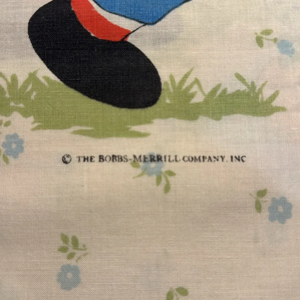 Vintage Raggedy Ann & Andy Pillowcase with Happy Animals Double Sided